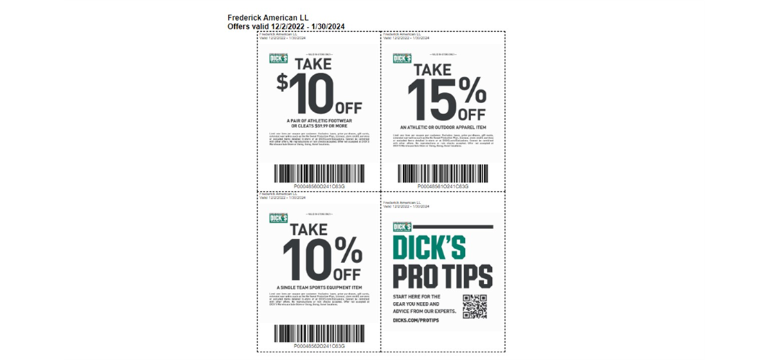 2023 Dicks Sporting Good Coupon