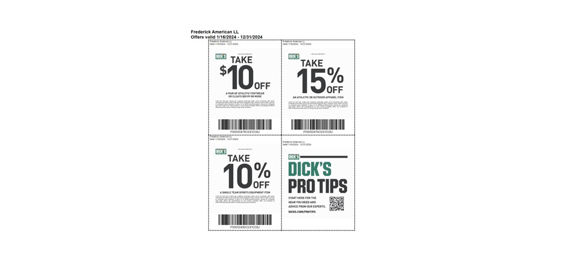 Dicks Sporting Goods Coupons
