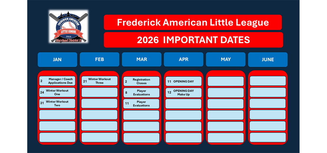 Important Dates for 2026